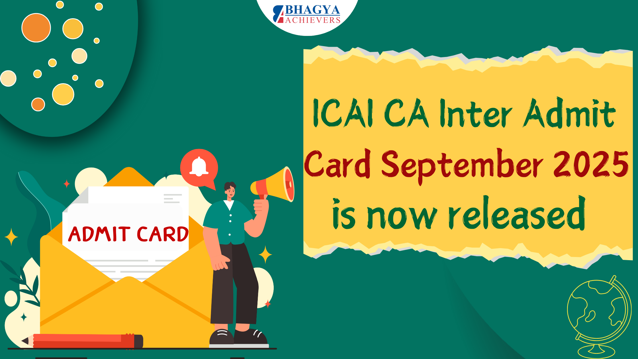 ICAI CA Inter Admit Card September 2025 is now released - Bhagya Achievers