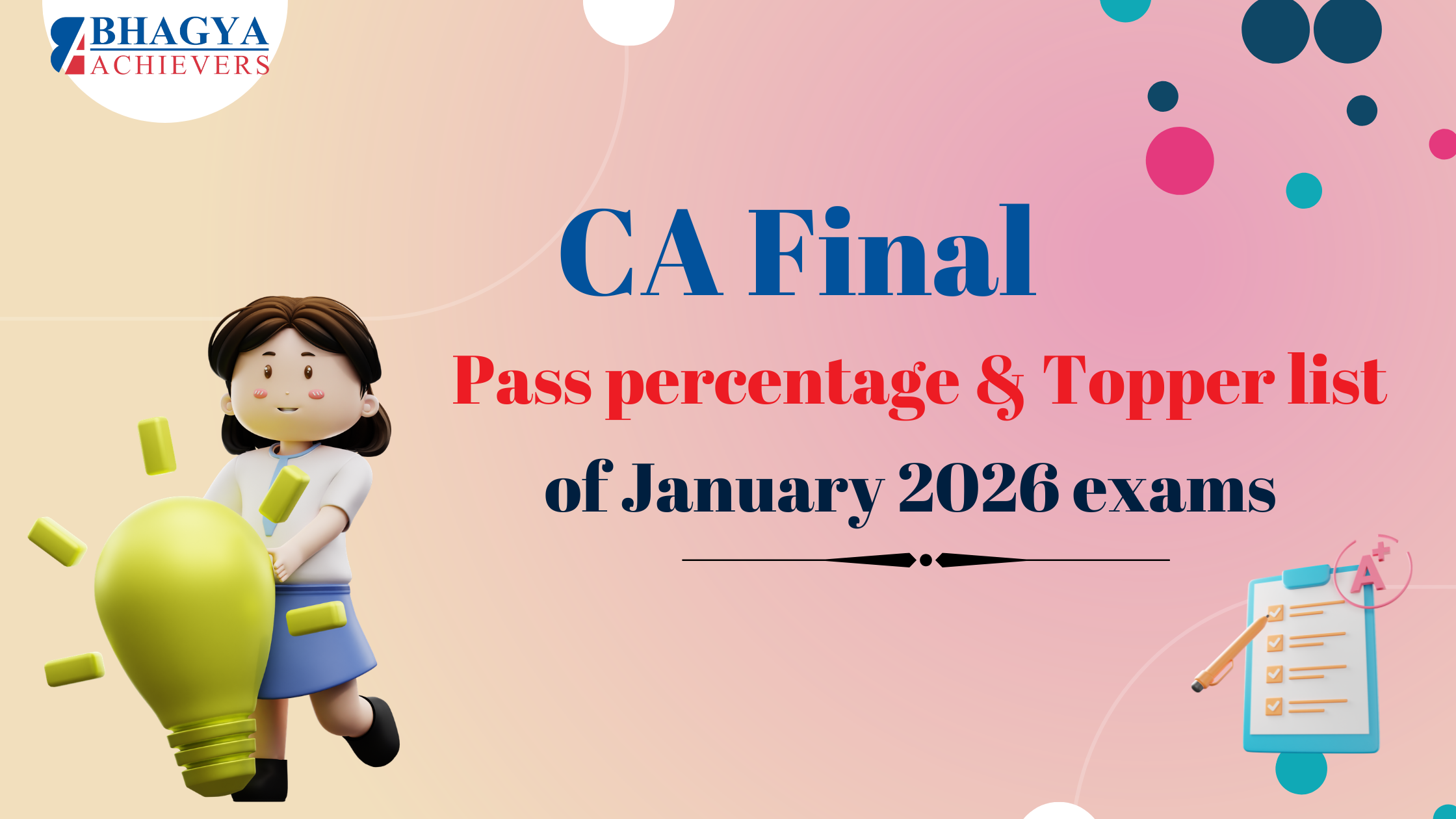 CA Final Topper list and Pass Percentage January 2026 out! Check Toppers Marksheet, Name, and Merit List
