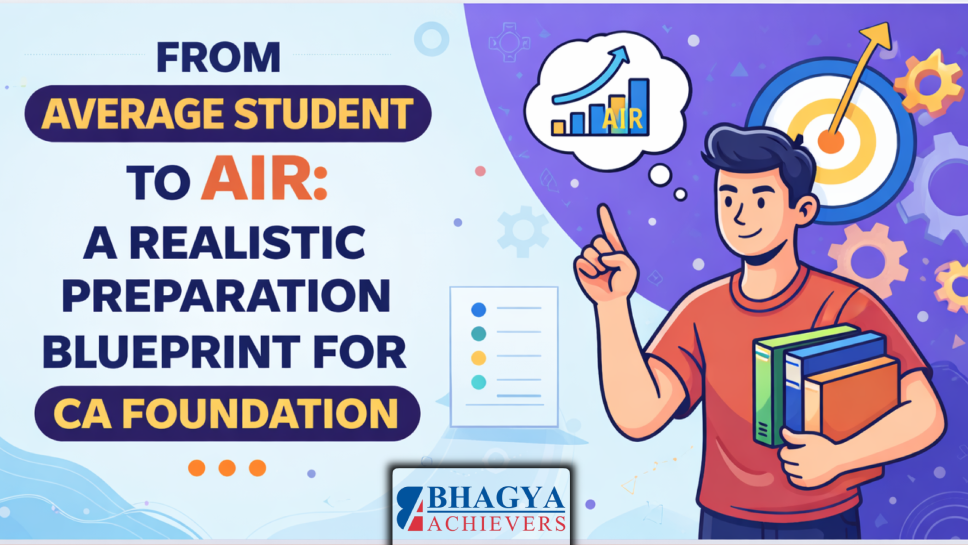 From Average Student to AIR: A Realistic Preparation Blueprint for CA Foundation