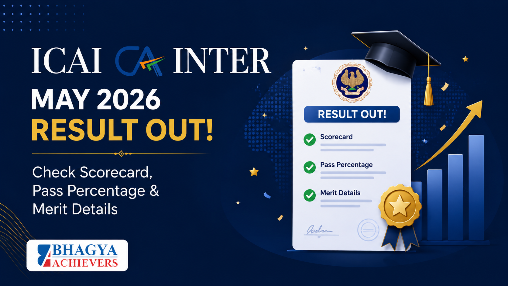 CA Intermediate Result May 2026 out! Download ICAI CA Inter Scorecard and Topper list
