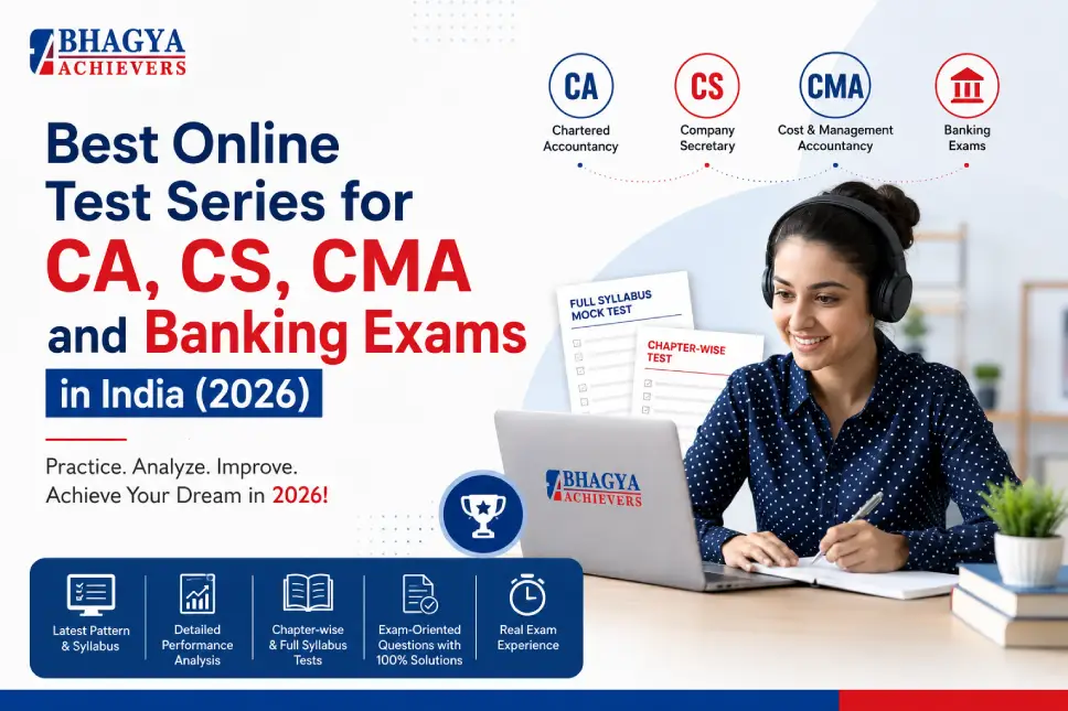 Best Online Test Series for CA, CS, CMA and Banking Exams in India (2026)