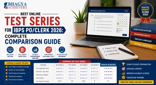 Best Online Test Series for IBPS PO/Clerk 2026: Complete Comparison Guide  - Bhagya Achievers