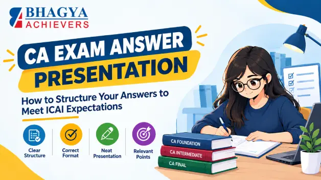CA Exam Answer Presentation: How to Structure Your Answers to Meet ICAI Expectations - Bhagya Achievers