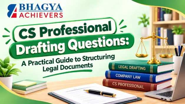 CS Professional Drafting Questions: A Practical Guide to Structuring Legal Documents - Bhagya Achievers