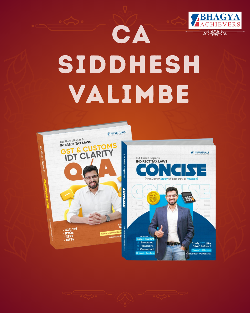 CA Final IDT Books for Sep 25 & Jan/May'26 by CA Siddhesh Valimbe