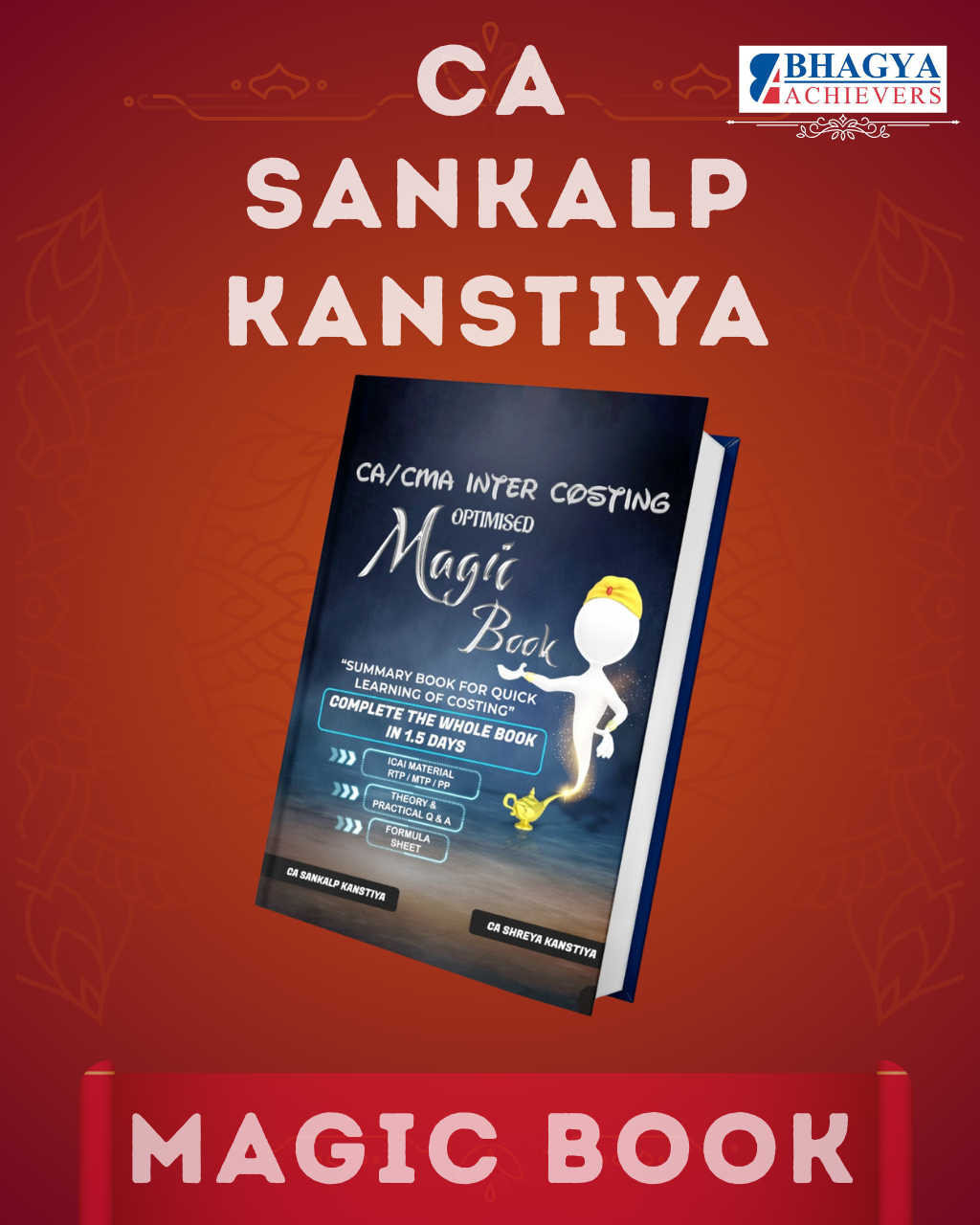 CA Inter Cost & Management Accounting Magic Book By CA Sankalp Kanstiya Applicable For September 2025