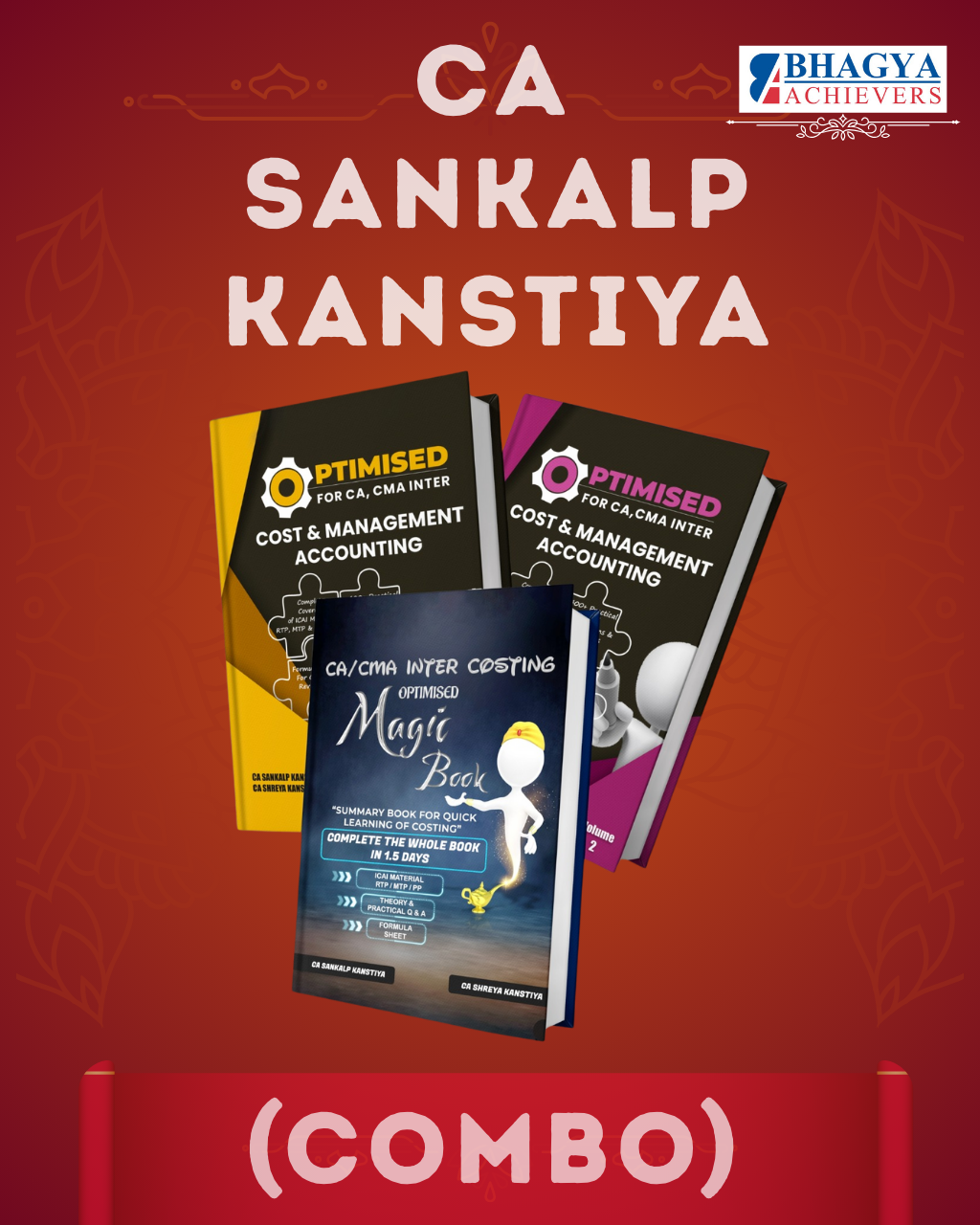 CA Inter Cost & Management Accounting (COMBO) Optimised Book & Magic book By CA Sankalp Kanstiya Applicable For September 2025