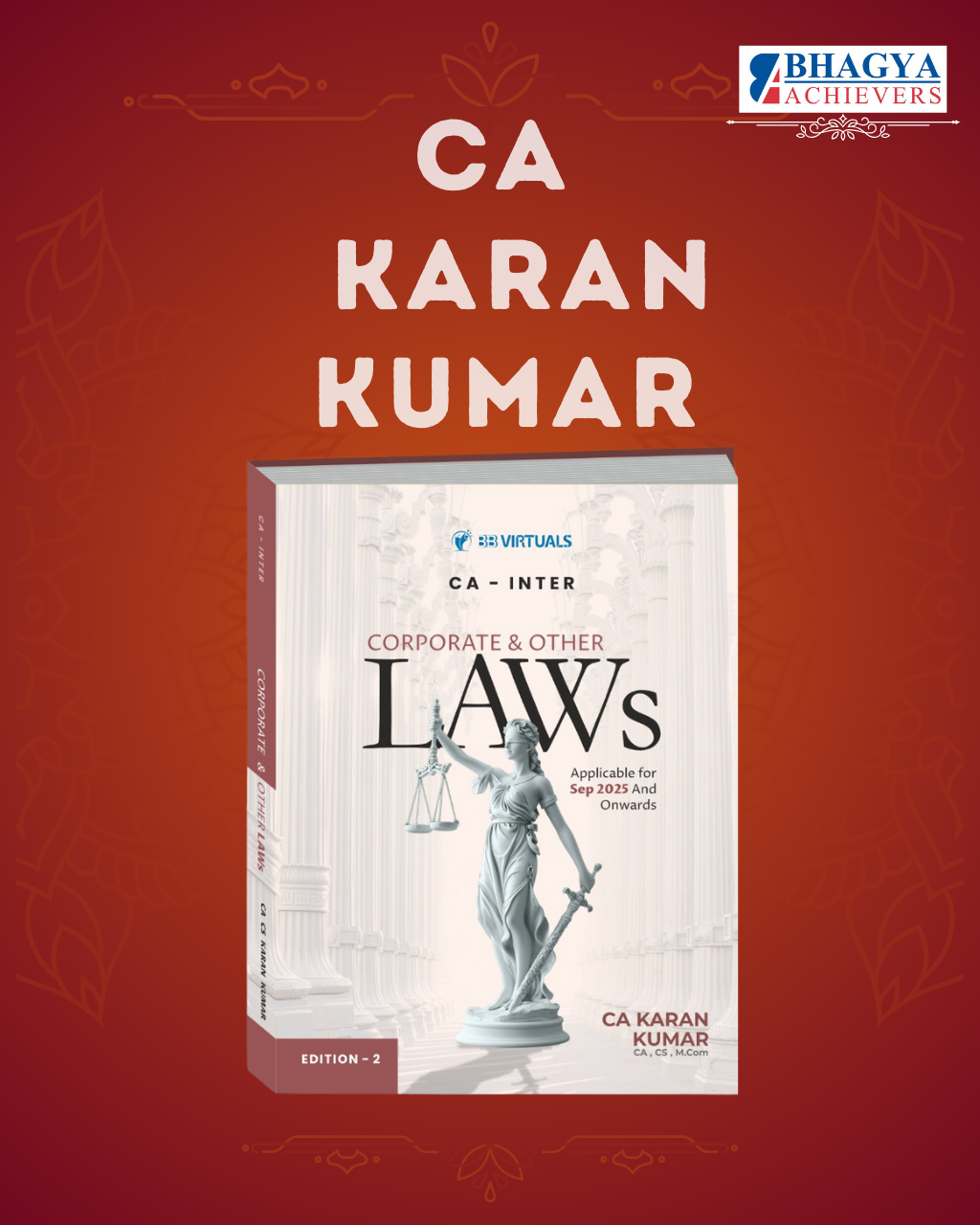 CA Inter Corporate & Other Laws Main Book Applicable for Sep 25 & Onwards 1 Quantity