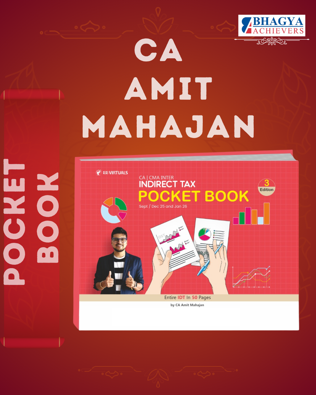 CA/CMA/CS - Inter/Exec GST Pocket Book for Sep/Dec 25 & Jan 26 By CA Amit Mahajan