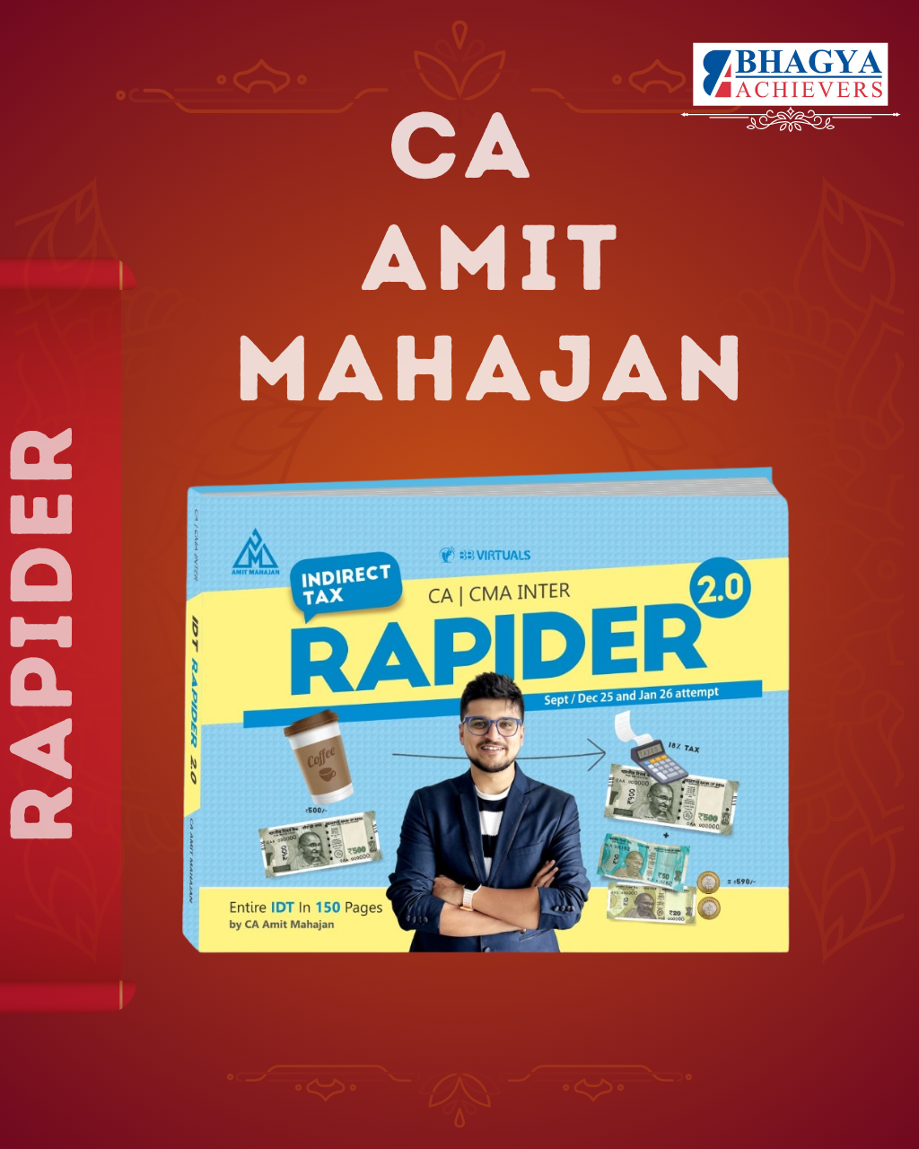 CA/CMA/CS - Inter/Exec IDT Rapider Book for Sep/Dec 25 & Jan 26 By CA Amit Mahajan