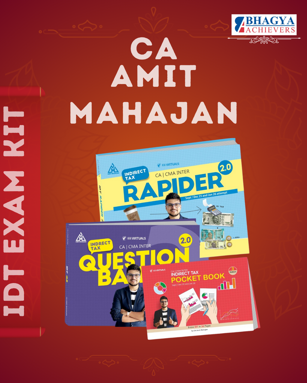 CA/CMA/CS - Inter/Exec IDT Exam Kit for Sep/Dec 25 & Jan 26 By CA Amit Mahajan