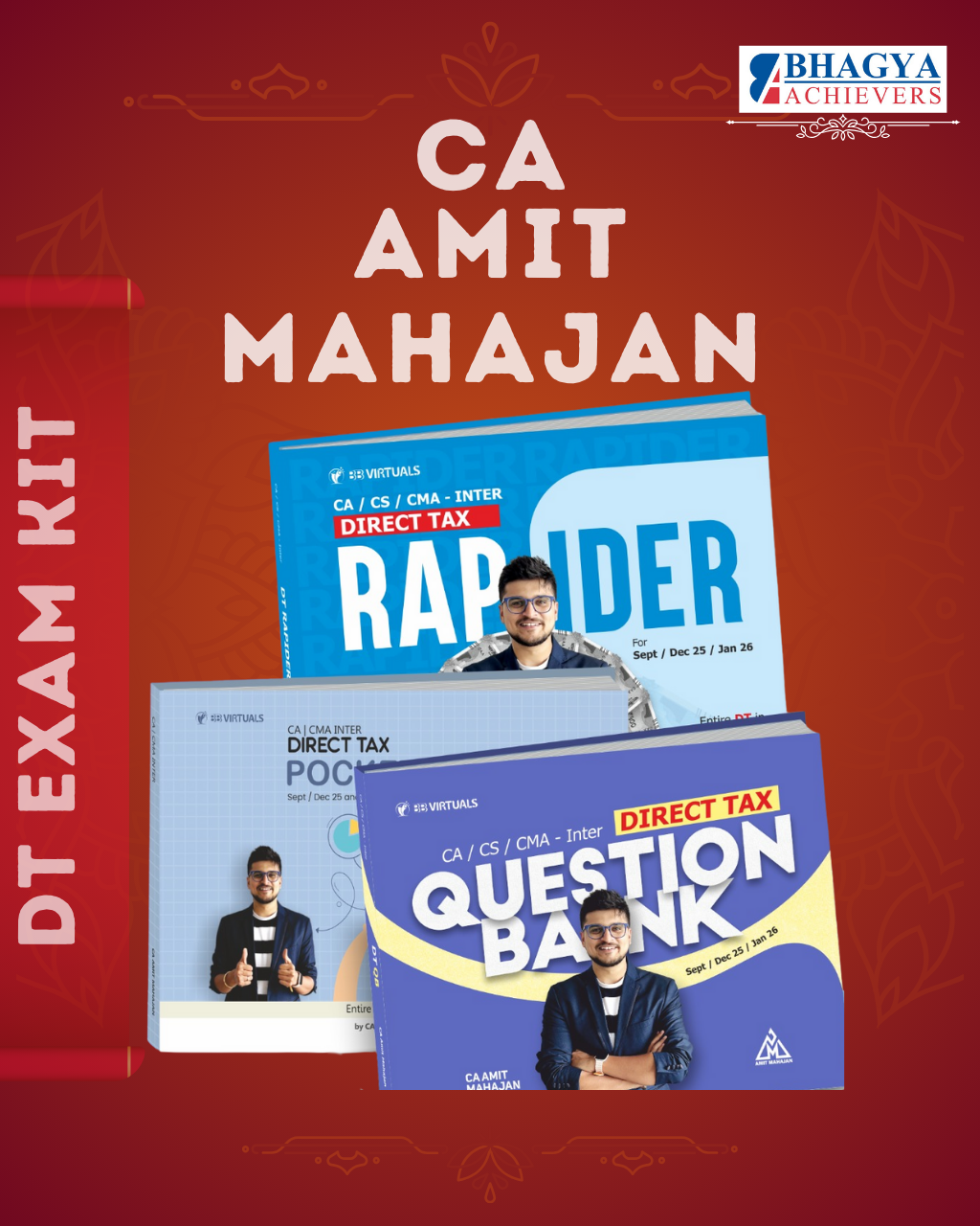 CA/CMA/CS - Inter/Exec DT Exam Kit for Sep/Dec 25 By CA Amit Mahajan