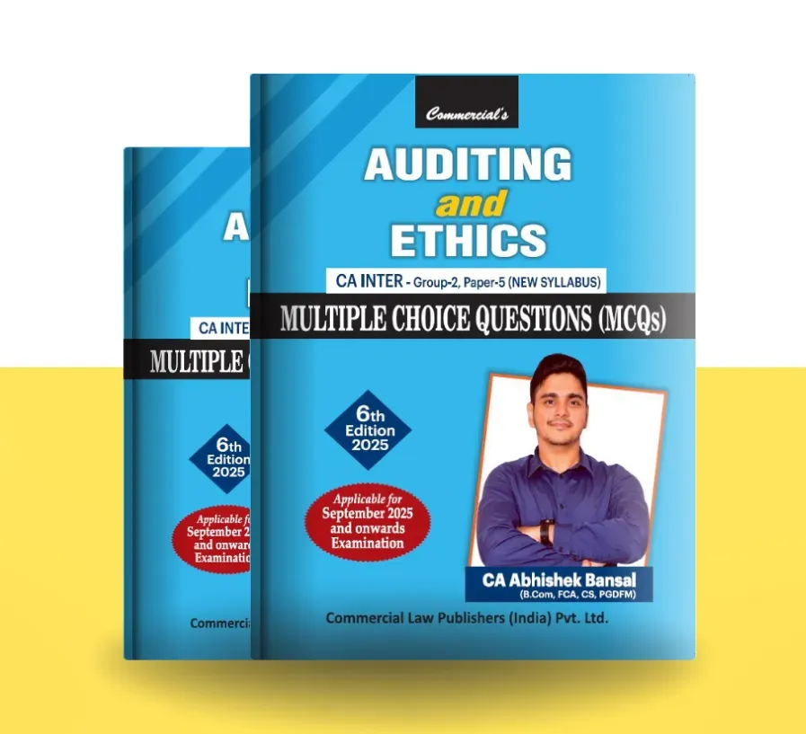 CA Inter Audit Multiple Choice Question(MCQ) Book for May 2026, Sept 2026 & Onwards