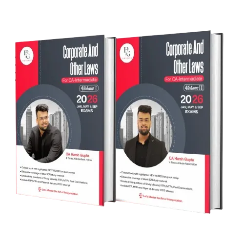 CA Inter Law | Vol (I & II) | Jan/May/Sep 26