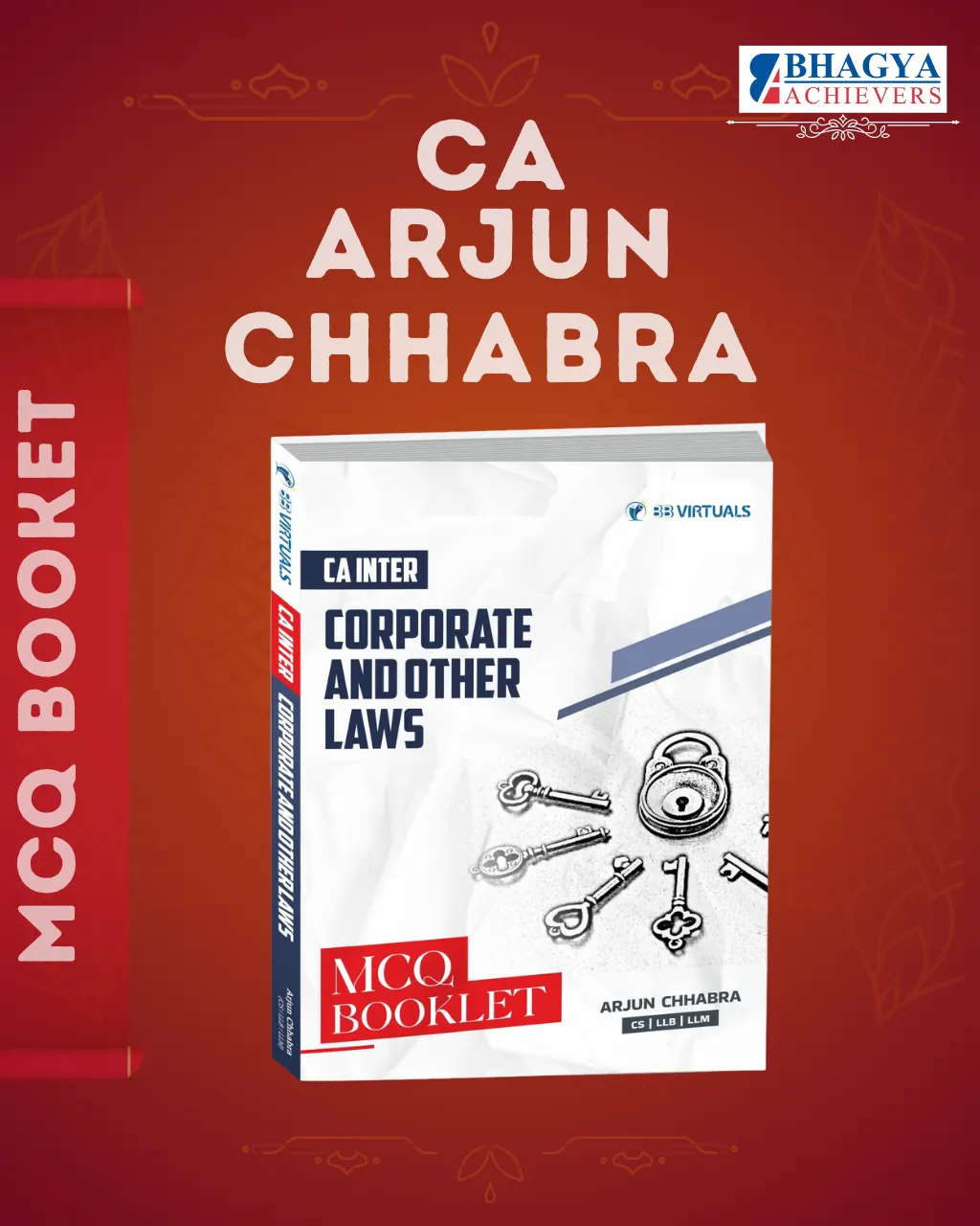 CA Inter Law MCQ Book For Sep 25 & Jan 26 by CS Arjun Chhabra