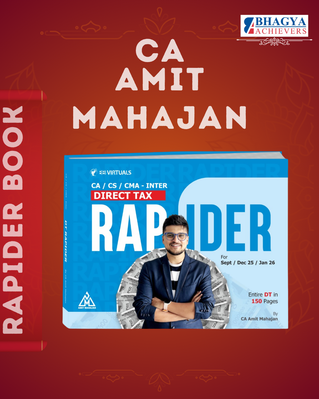 CA/CMA/CS - Inter/Exec DT Rapider Book For May/June & Sep 26 By CA Amit Mahajan