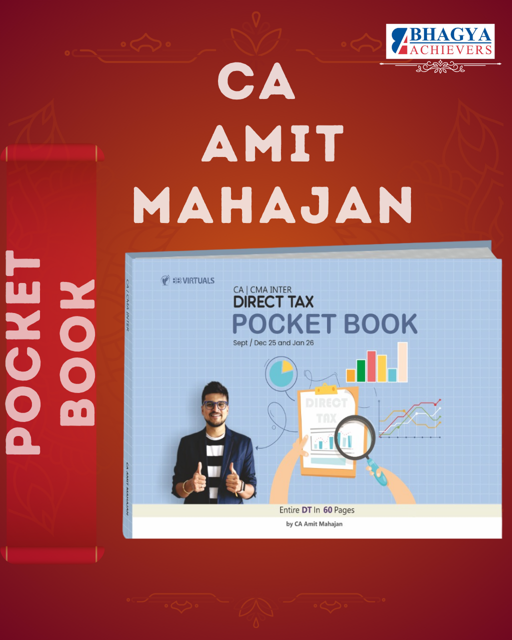 CA/CMA/CS - Inter/Exec Direct Tax Pocket Book For May/June & Sep 26 By CA Amit Mahajan