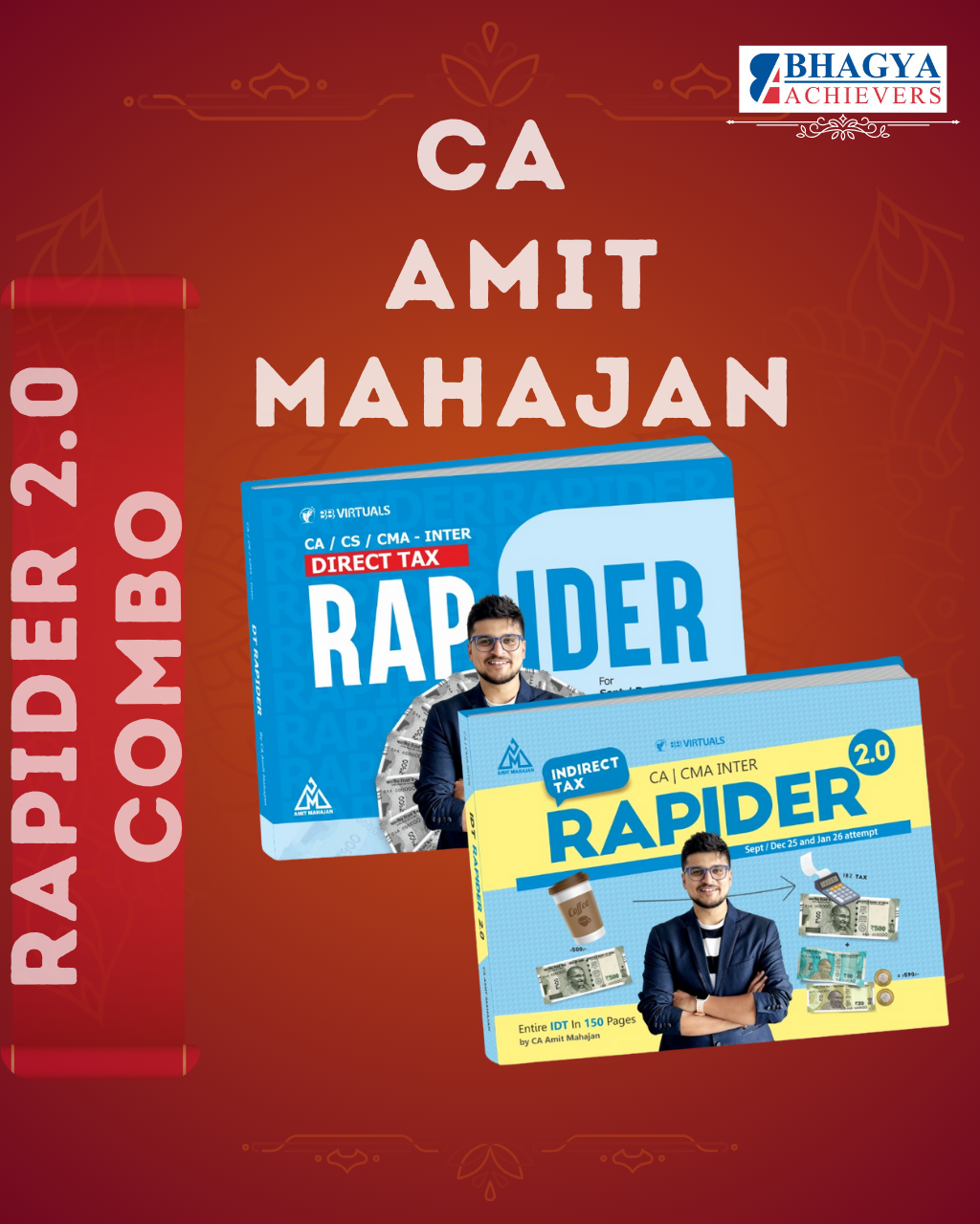 CA/CMA/CS - Inter/Exec DT & IDT Rapider 2.0 Combo for Sep/Dec 25 & Jan 26 By CA Amit Mahajan