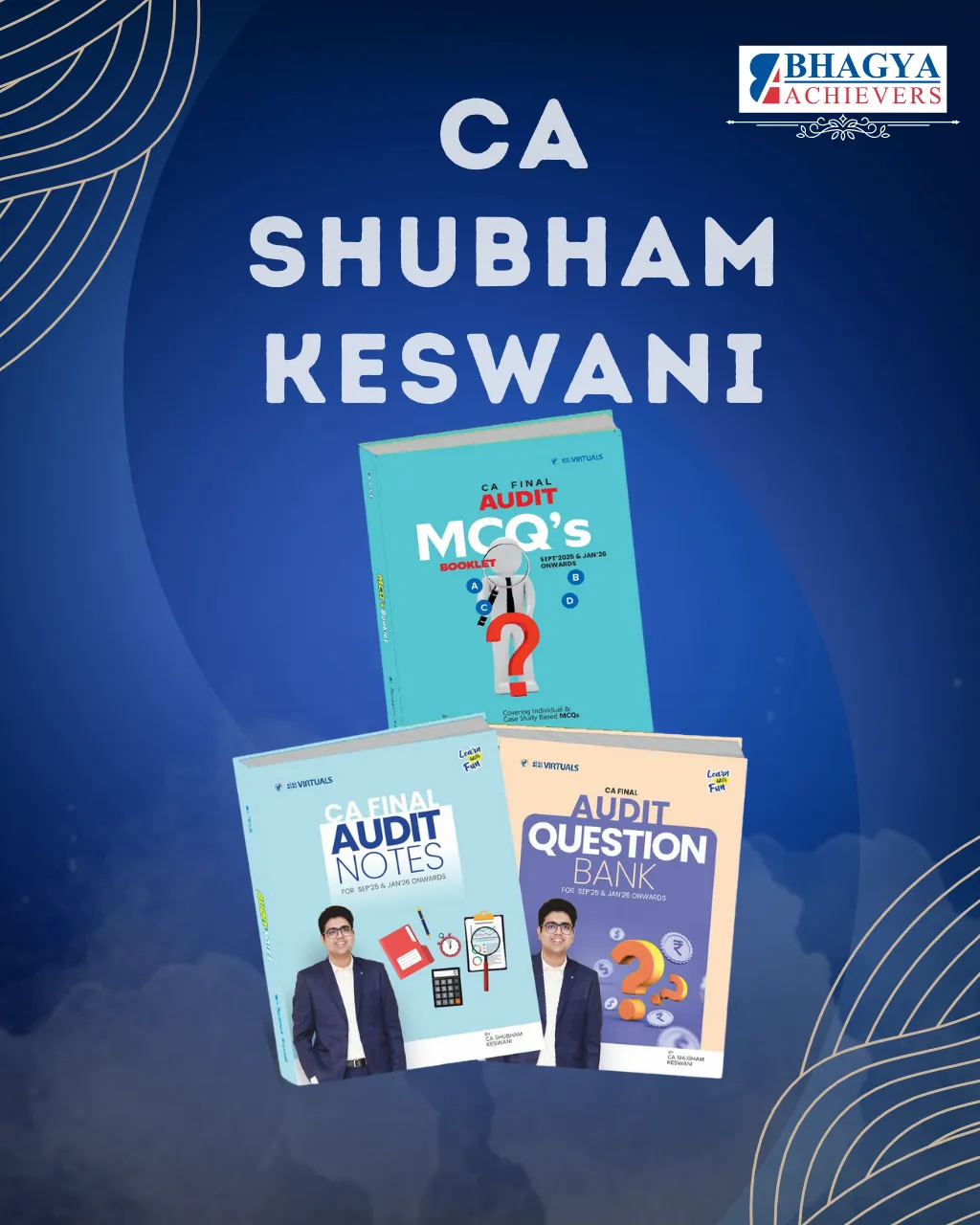 CA Final Combo Audit Notes and Question Bank With MCQ (New Scheme) By CA Shubham Keswani Applicable For May & Sep 26 Exams