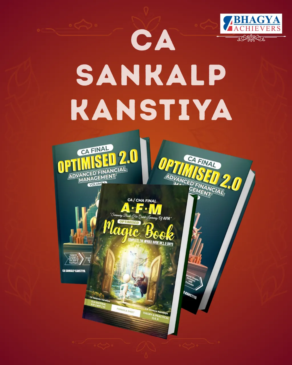 CA Final Advanced Financial Management (AFM) Optimised 2.0 & Magic Book By CA Sankalp Kanstiya Applicable For May 26 Exams