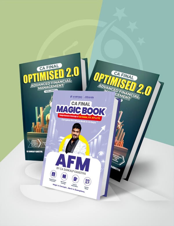 CA Final Advanced Financial Management (AFM) Optimised 2.0 & Magic Book By CA Sankalp Kanstiya