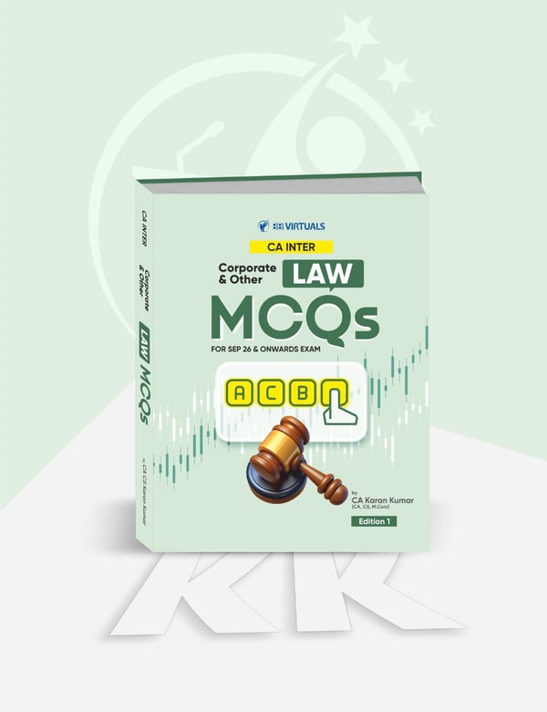 CA Inter Corporate & Other Laws MCQ Book Applicable For Sept 26 & Onwards