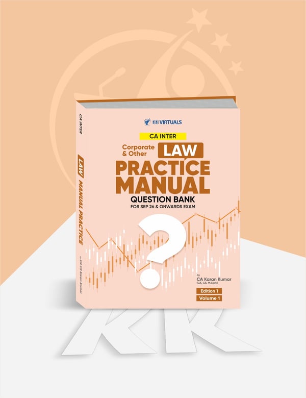 CA Inter Corporate & Other Laws Question Bank Applicable for Sep 26 Onwards