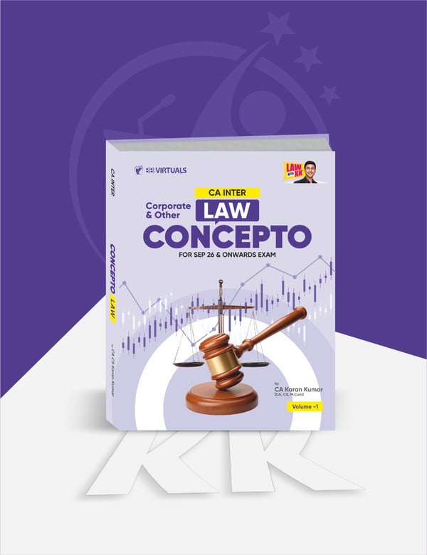 CA Inter Corporate & Other Laws Main Book Applicable For Sep 26 & Onwards