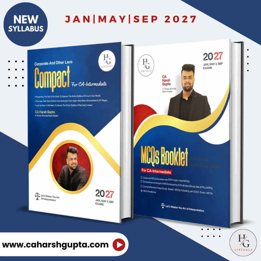 CA Inter Law Combo-Compact+MCQ(2 Books)-Jan/May/Sep 26