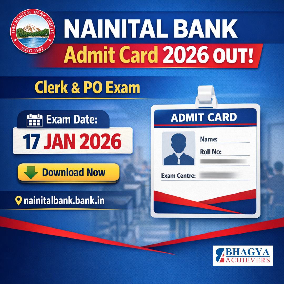 Nainital Bank Admit Card Out 2026 !! ⚠️Exam will be held on 17 Jan 2026  download now :- https://ibpsreg.ibps.in/nblnov25/oecla_jan26/login.php?appid=a83b68f9803e0b5462d1b8d1ac72d524