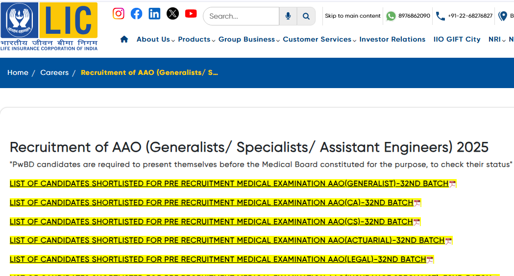 LIC AAO Final Result Out 2026 !!  Download now :- https://licindia.in/recruitment-of-aao-generalists/-specialists/-assistant-engineers-2025