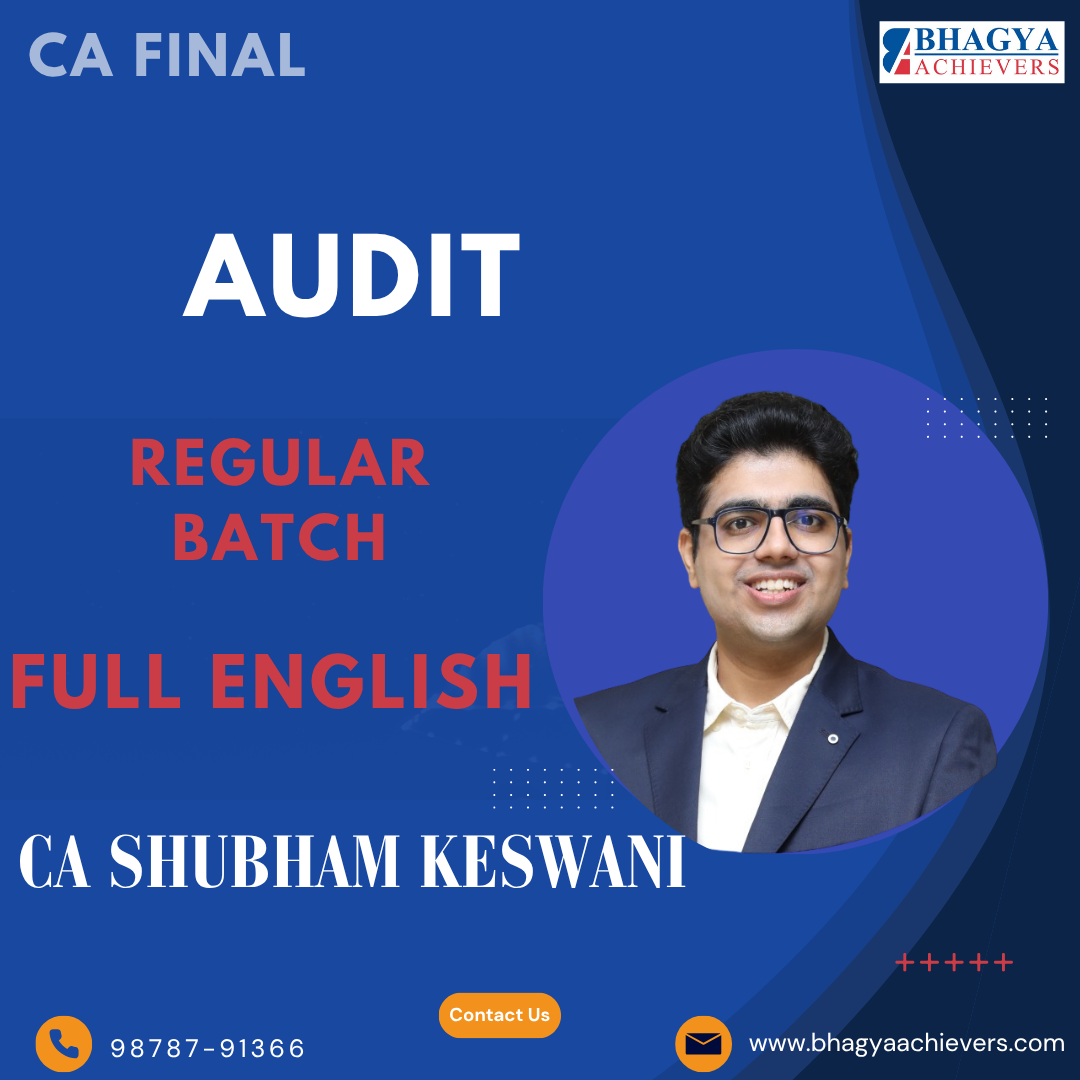 CA Final Audit (Regular Batch) For Jan26, May 26 & Sep 26 Exams - Full English