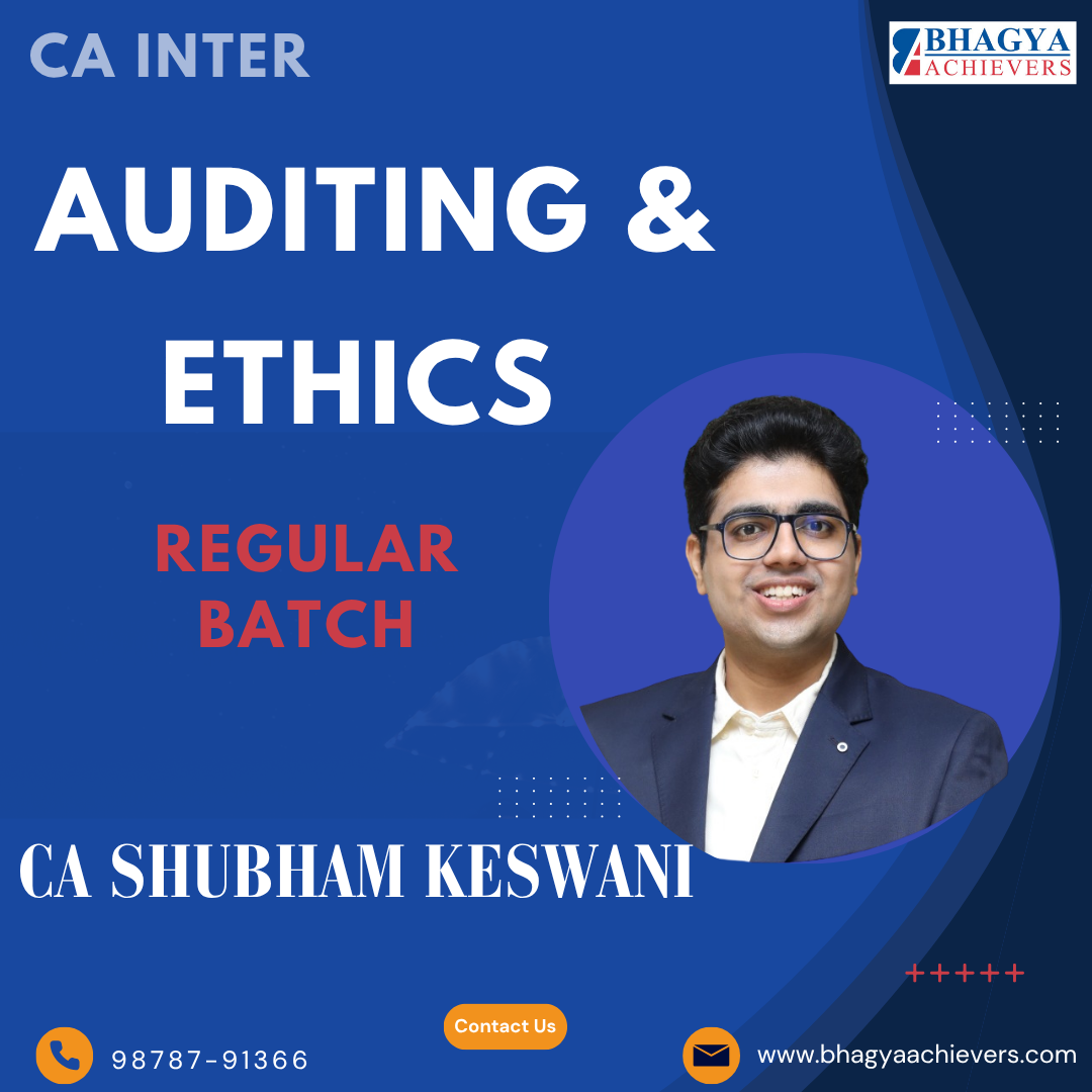CA Inter Auditing & Ethics (Regular Batch) for Jan/May 26 By CA Shubham Keswani