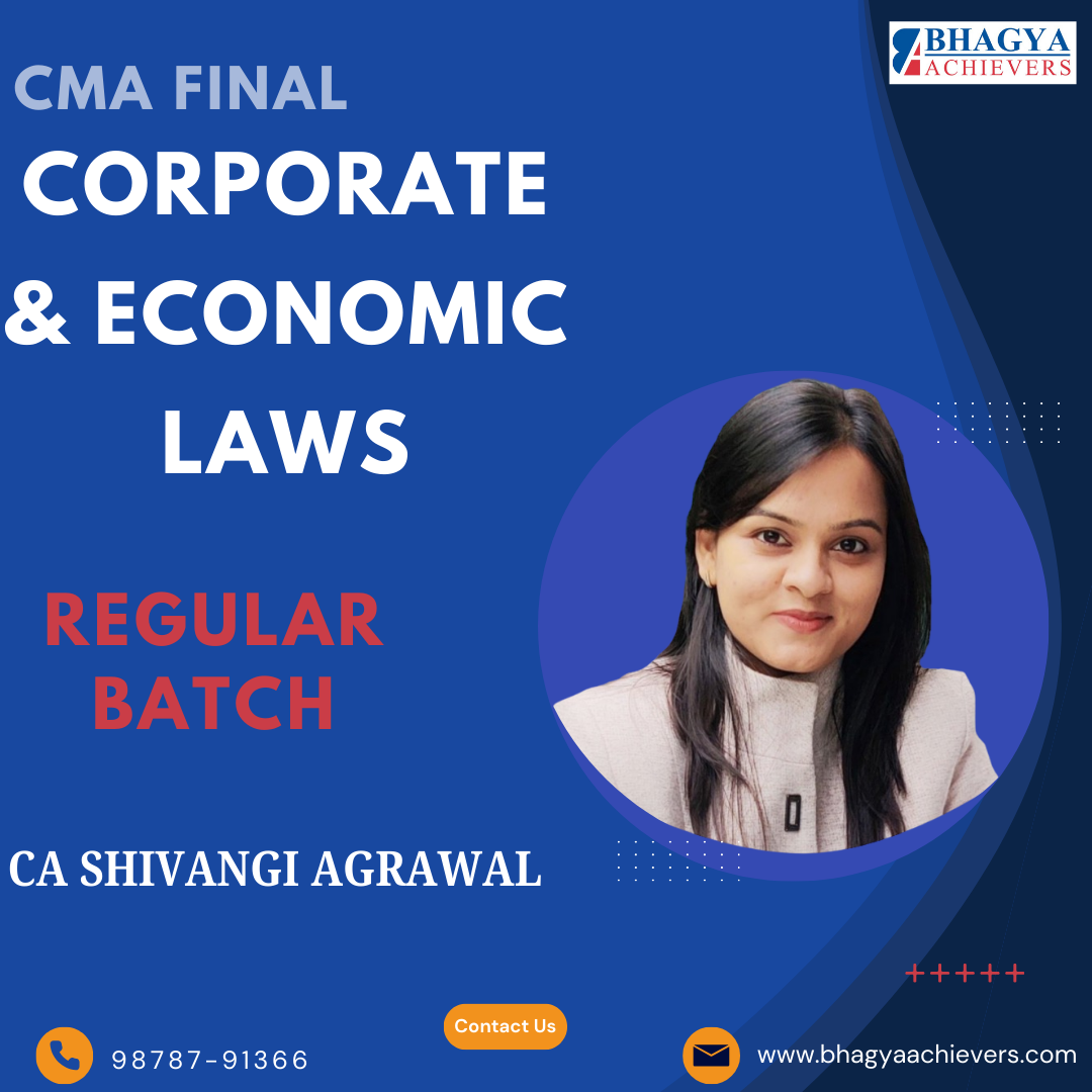 CMA Final Corporate & Economic Laws (Regular Batch) for 2026 & 2027 by CA Shivangi Agrawal