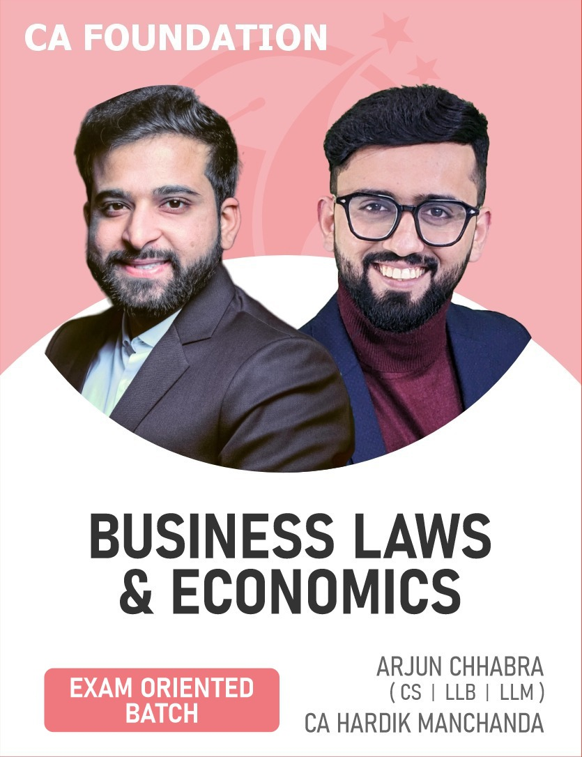 CA Foundation Business Laws & Economics Combo (Exam Oriented) Jan, May 26 & onwards Exams