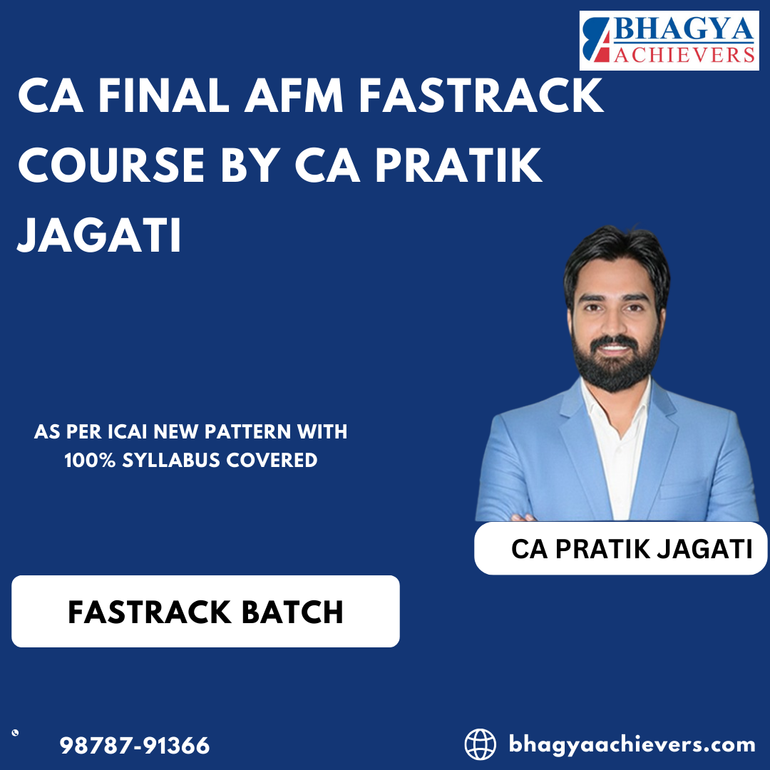 CA Final AFM Fastrack Course By CA Pratik Jagati 