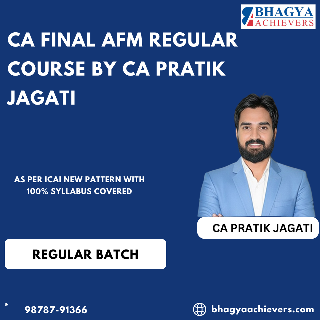 CA Final AFM Regular Course By CA Pratik Jagati