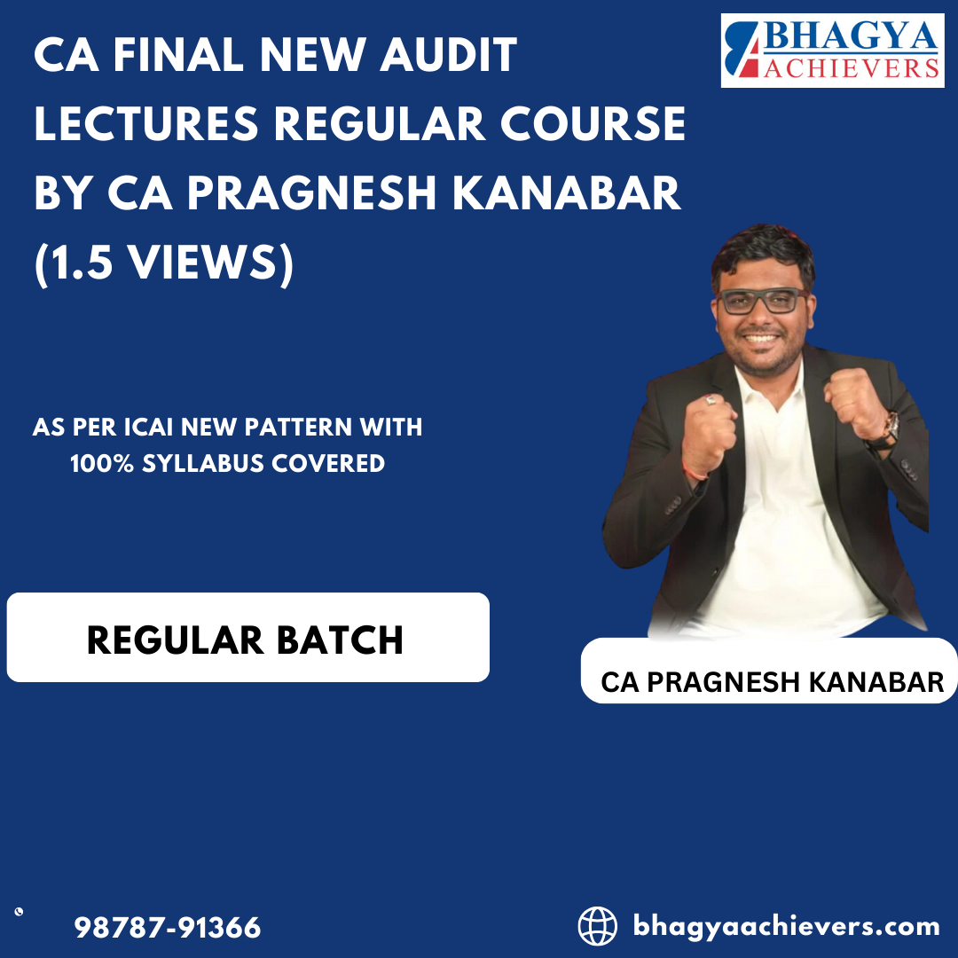 CA Final Audit New Audit Lectures Regular Course By CA Pragnesh Kanabar (1.5 Views)