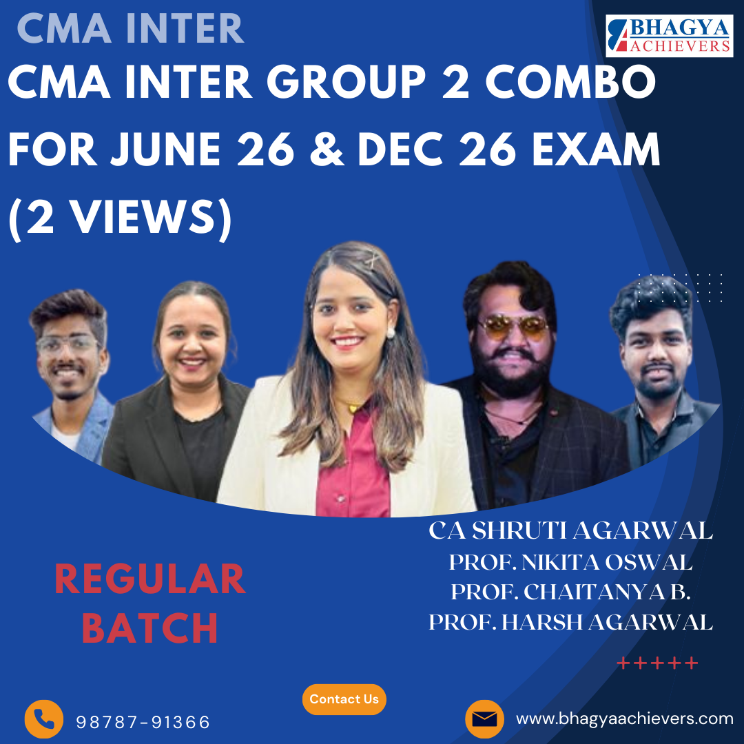 CMA Inter Group 2 Combo for June & Dec 2026 (2 Views)....