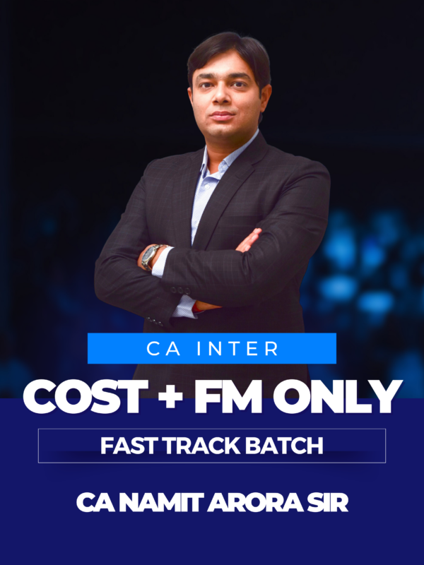 CA INTER COST & FM ONLY FAST TRACK BATCH COMBO NEW SCHEME