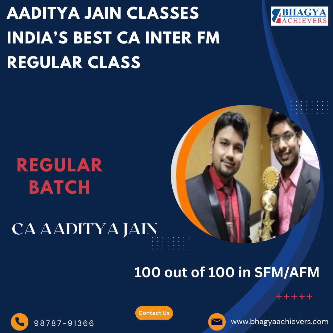 CA Inter FM Regular Video Lectures By CA Aaditya Jain (With 100% Coverage)