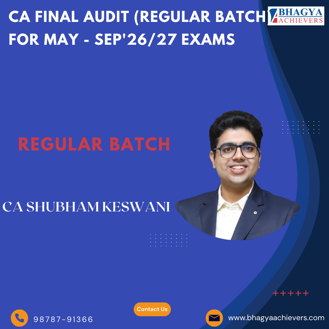 CA Final Audit (Regular Batch) For May - Sep'26/27 Exams