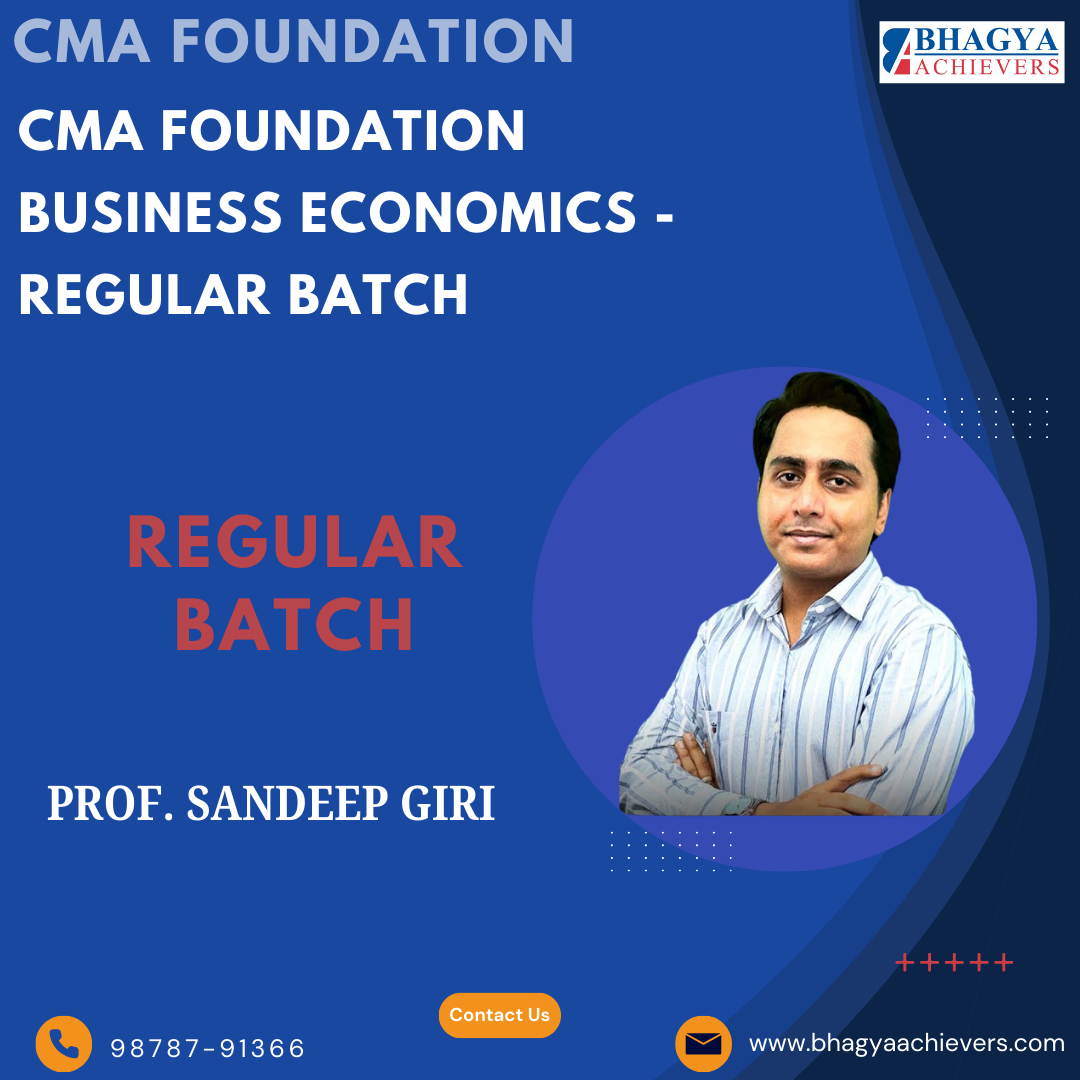 CMA Foundation Business Economics - Regular Batch