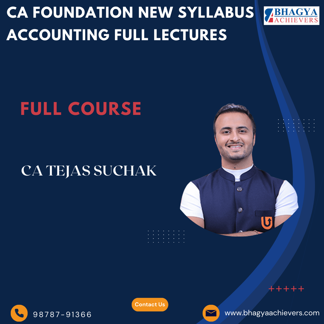 CA Foundation New Syllabus Accounting Full Lectures