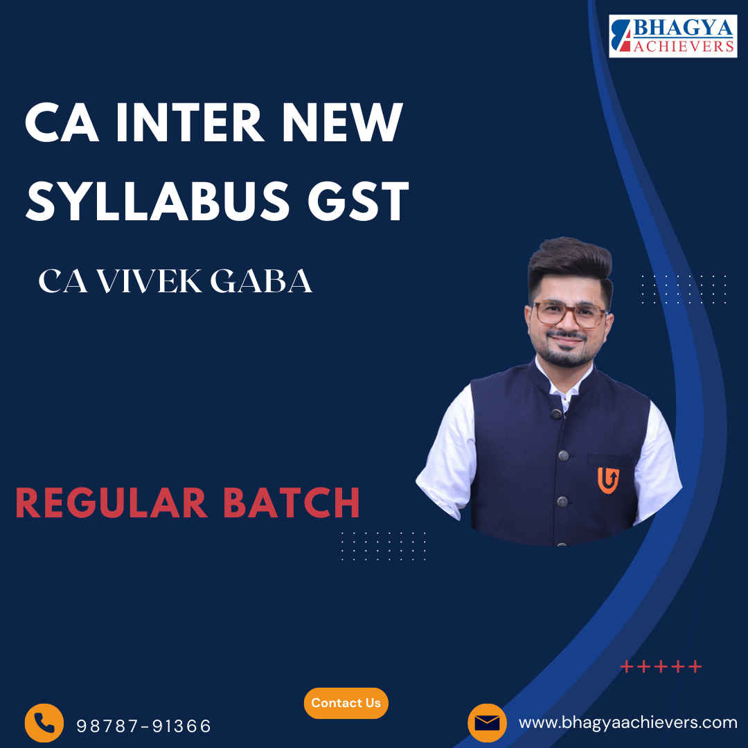CA INTER NEW SYLLABUS GST