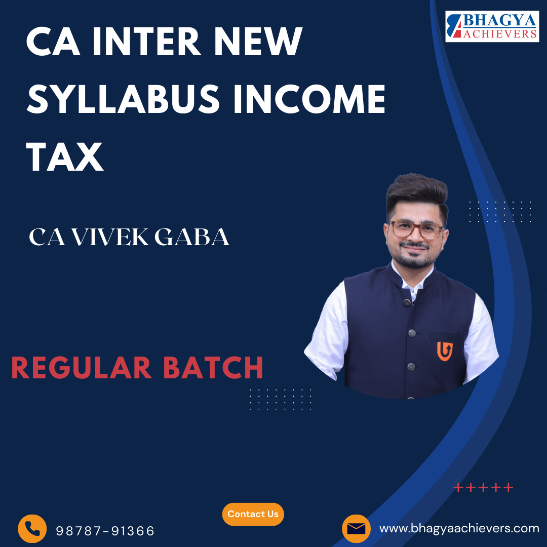 CA INTER NEW SYLLABUS INCOME TAX