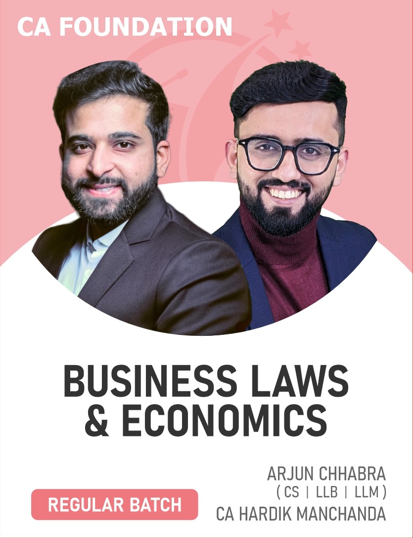 CA Foundation Economics & Business Laws Combo (Regular Batch) For Sep 26 & Jan 27..