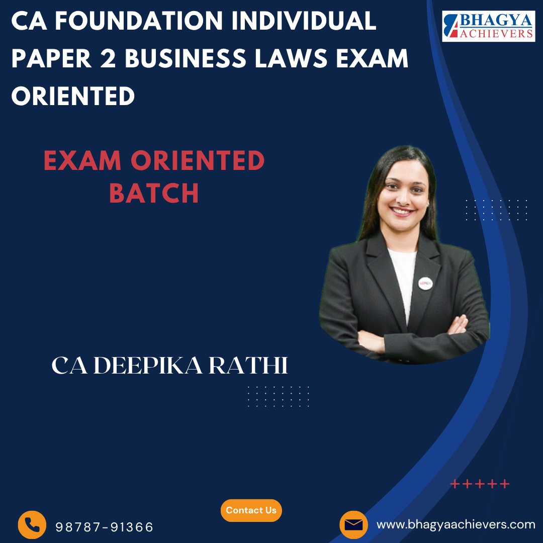 CA Foundation Individual Paper 2 Business Laws Exam Oriented