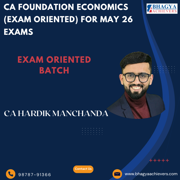 CA Foundation Economics (Exam Oriented) For May 26 Exams