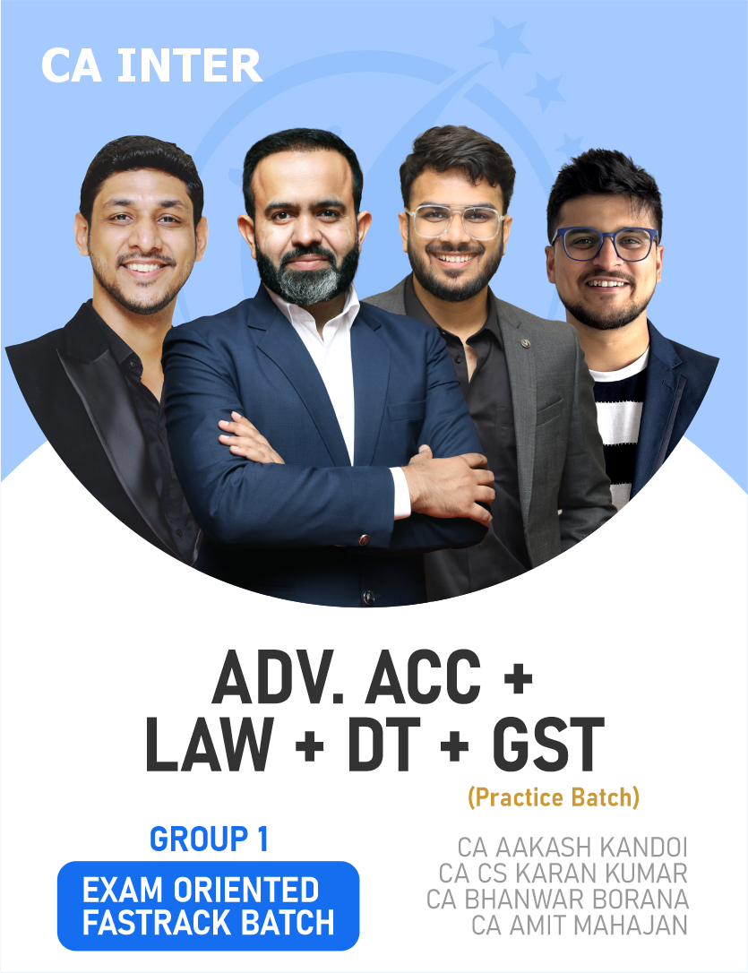 CA Inter Group 1 (Exam Oriented-Fastrack Batch) For Jan 27 Exams (IDT - Practice Batch).